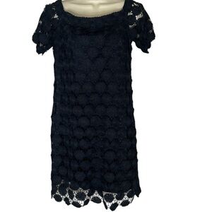 Trina black dress with lace overlay size M